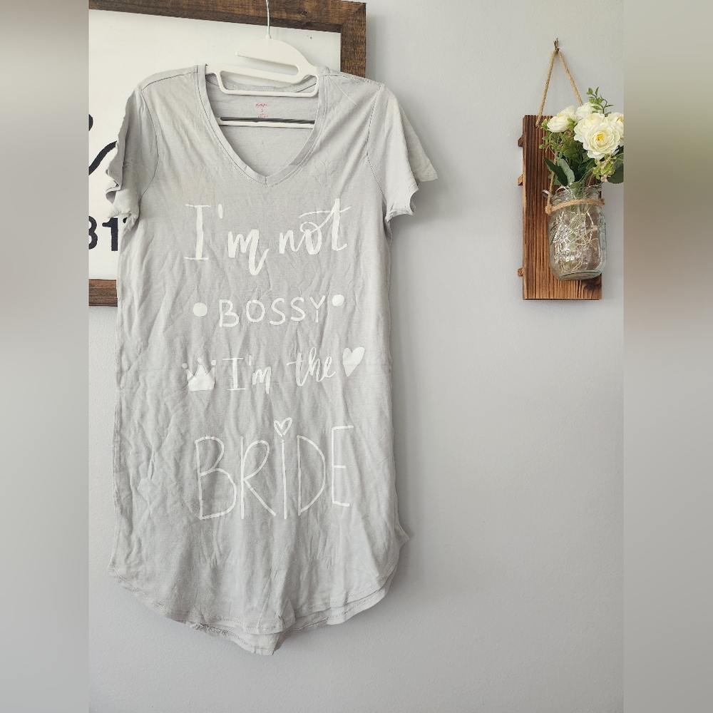 Miss to Mrs. I'm Not Bossy I'm The Bride T-shirt Size Small